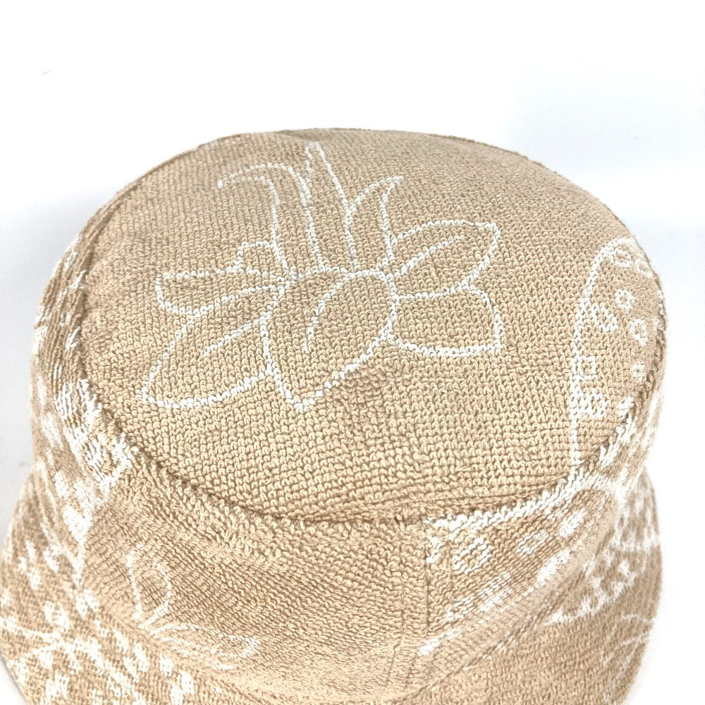 HERMES hat H231001N cotton beige pile Hat Gene bucket hat Women 58 Used