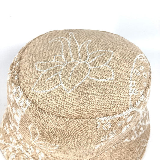 HERMES hat H231001N cotton beige pile Hat Gene bucket hat Women 58 Used