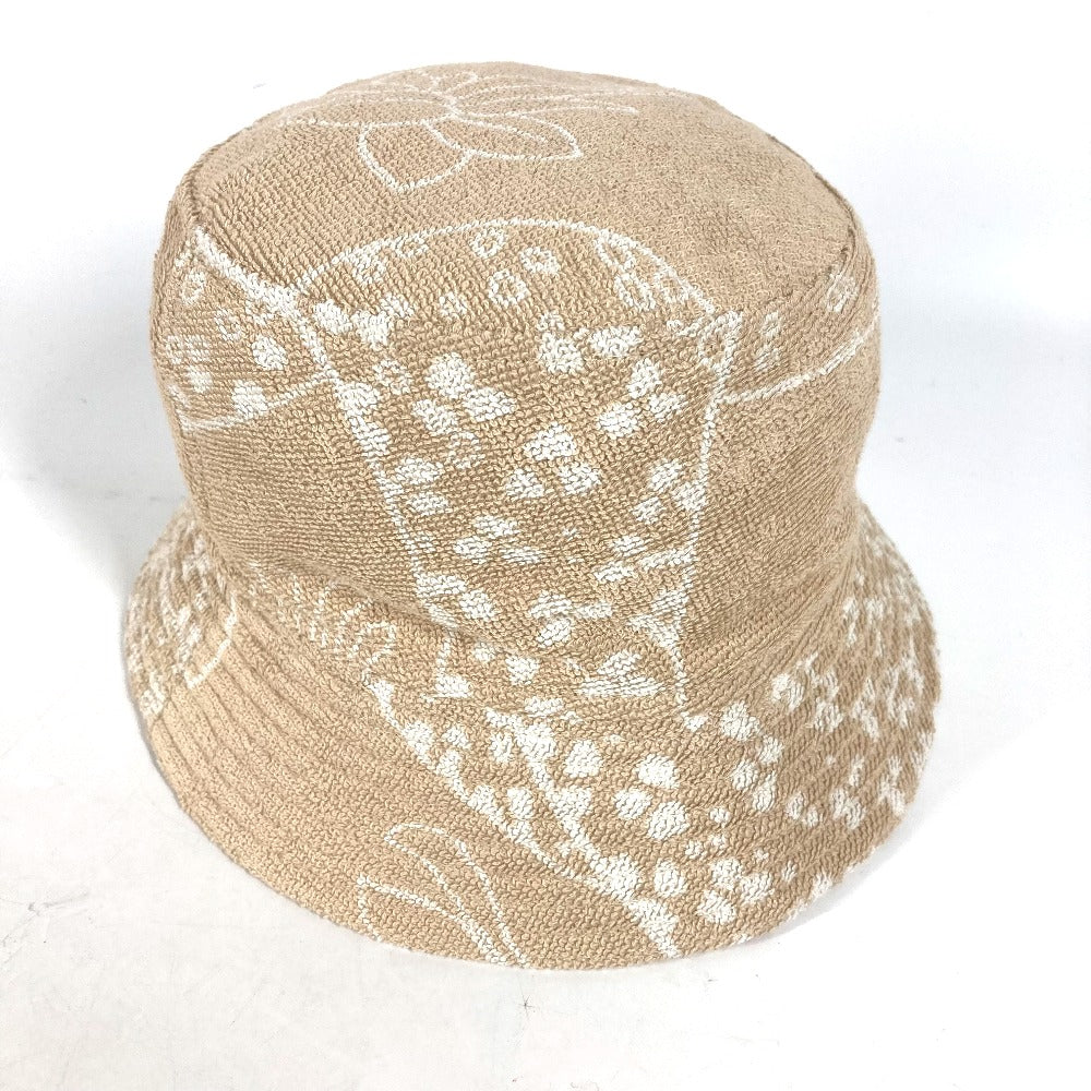 HERMES hat H231001N cotton beige pile Hat Gene bucket hat Women 58 Used