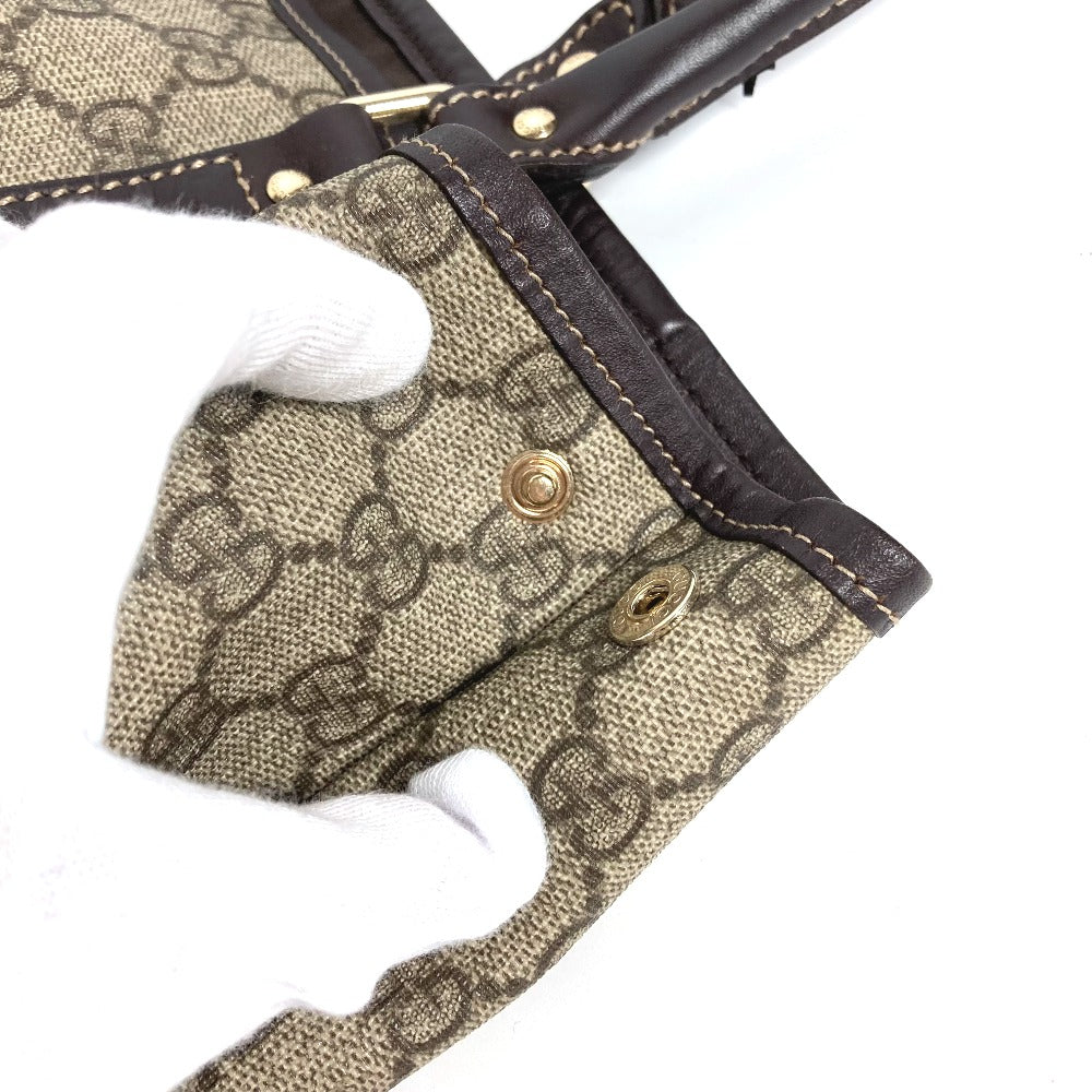 GUCCI Shoulder Bag 228668 PVC leather beige GG plus vertical mens(Unisex) Used