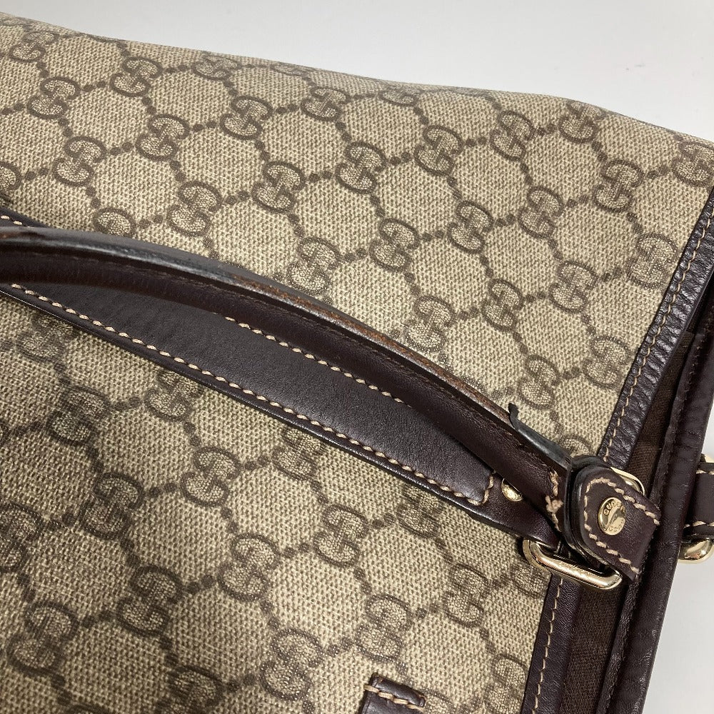 GUCCI Shoulder Bag 228668 PVC leather beige GG plus vertical mens(Unisex) Used