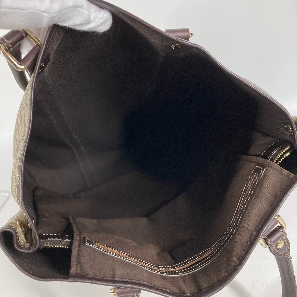 GUCCI Shoulder Bag 228668 PVC leather beige GG plus vertical mens(Unisex) Used