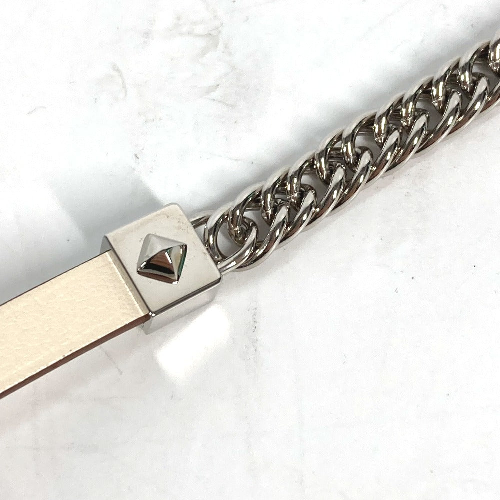 HERMES bracelet Swift white Accessories Gourmet Esketre Triple Tour Women T2 Used