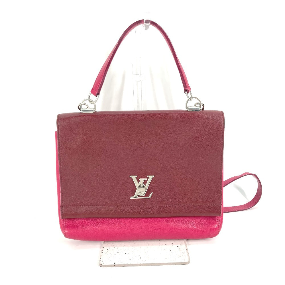 LOUIS VUITTON Handbag leather purple By color Rock Me 2