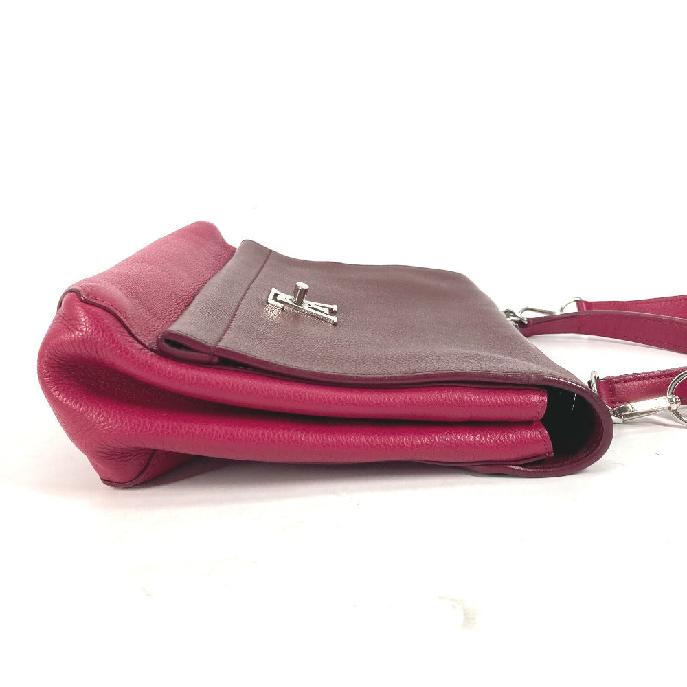 LOUIS VUITTON Handbag leather purple By color Rock Me 2