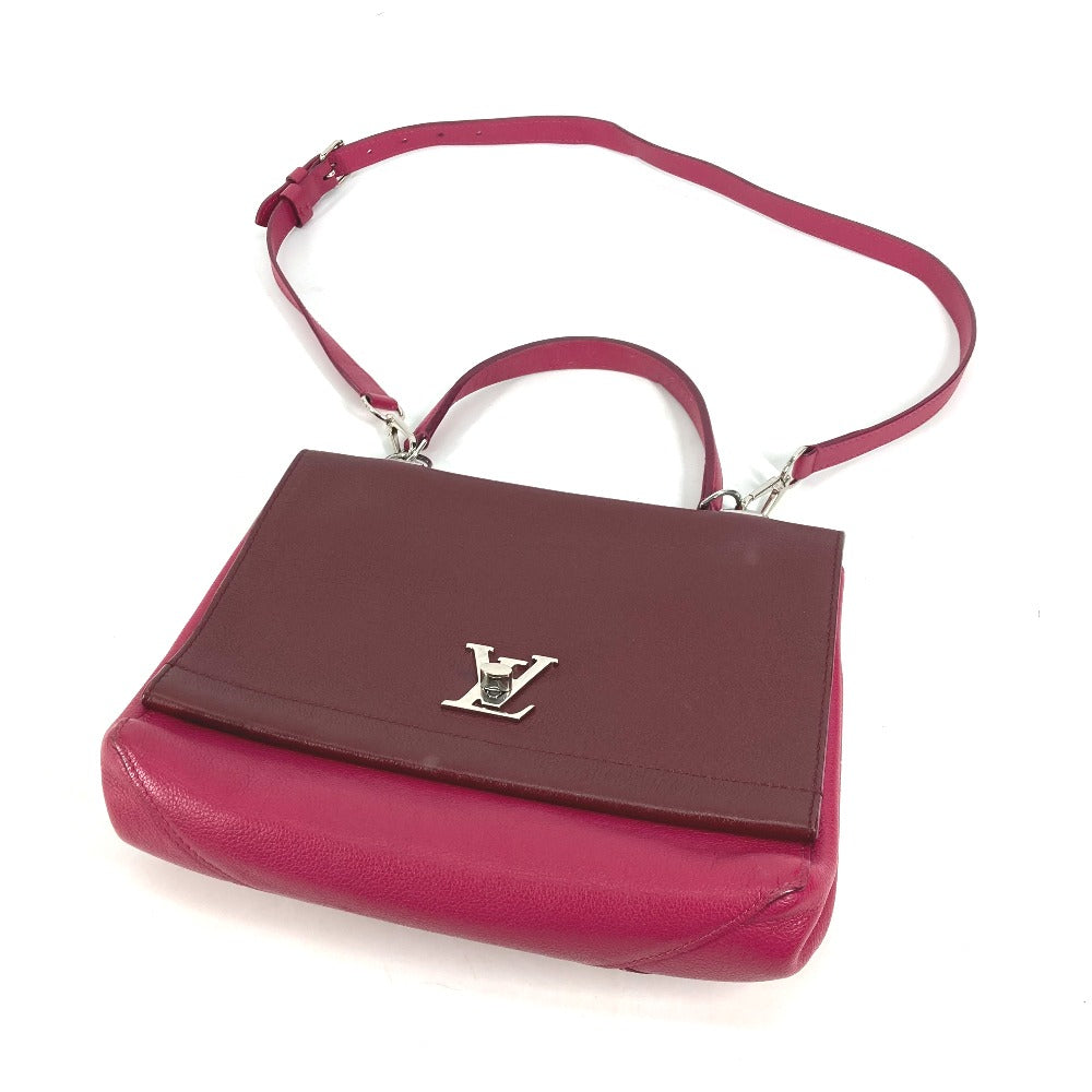 LOUIS VUITTON Handbag leather purple By color Rock Me 2