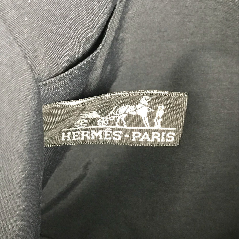 HERMES Pouch canvas gray Her Line Pouch MM