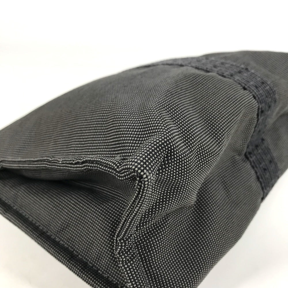 HERMES Pouch canvas gray Her Line Pouch MM