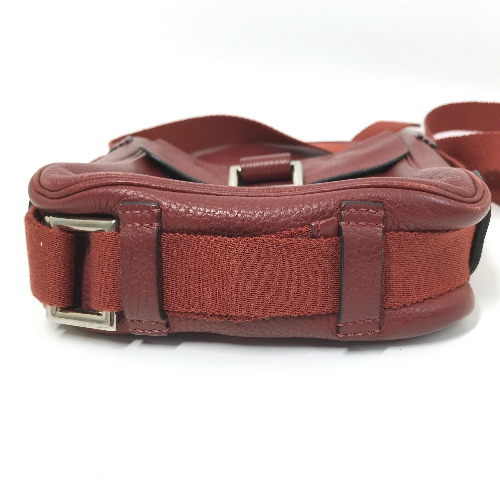 HERMES Shoulder Bag Taurillon Clemence Red Crossbody bag Tibet PM Women Used