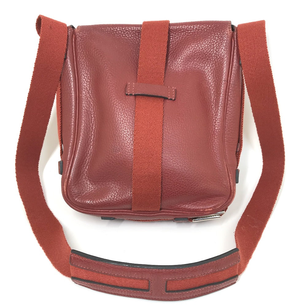 HERMES Shoulder Bag Taurillon Clemence Red Crossbody bag Tibet PM Women Used