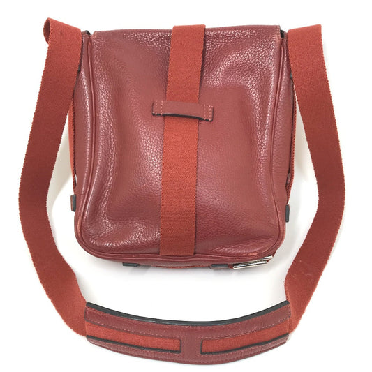 HERMES Shoulder Bag Taurillon Clemence Red Crossbody bag Tibet PM Women Used