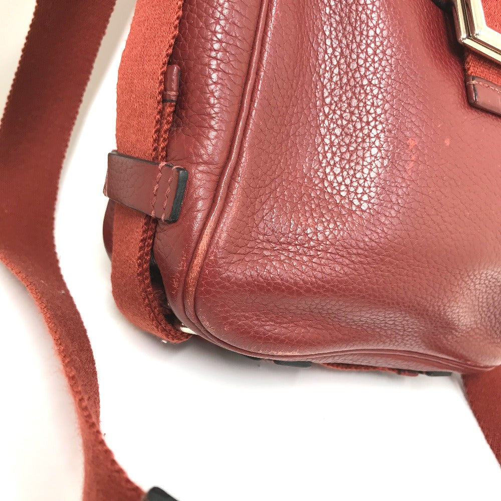 HERMES Shoulder Bag Taurillon Clemence Red Crossbody bag Tibet PM Women Used