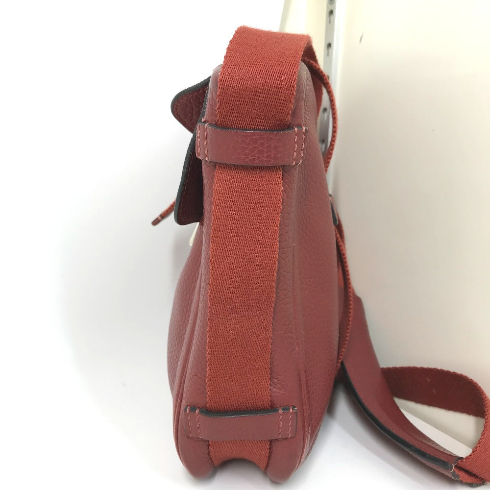 HERMES Shoulder Bag Taurillon Clemence Red Crossbody bag Tibet PM Women Used