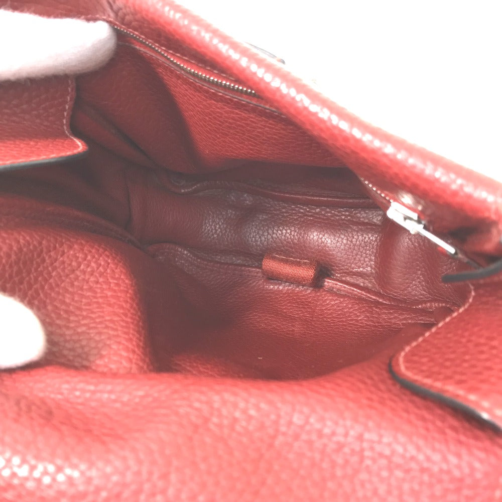 HERMES Shoulder Bag Taurillon Clemence Red Crossbody bag Tibet PM Women Used