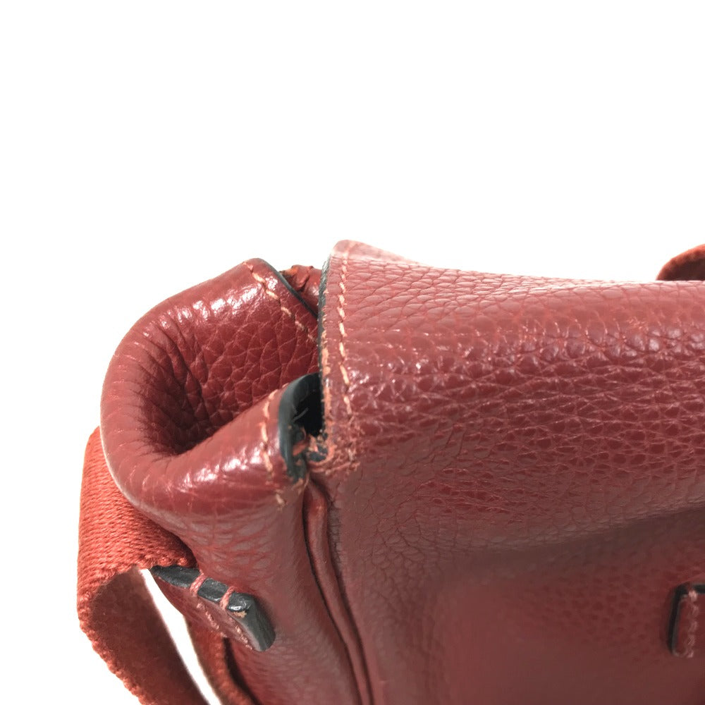 HERMES Shoulder Bag Taurillon Clemence Red Crossbody bag Tibet PM Women Used