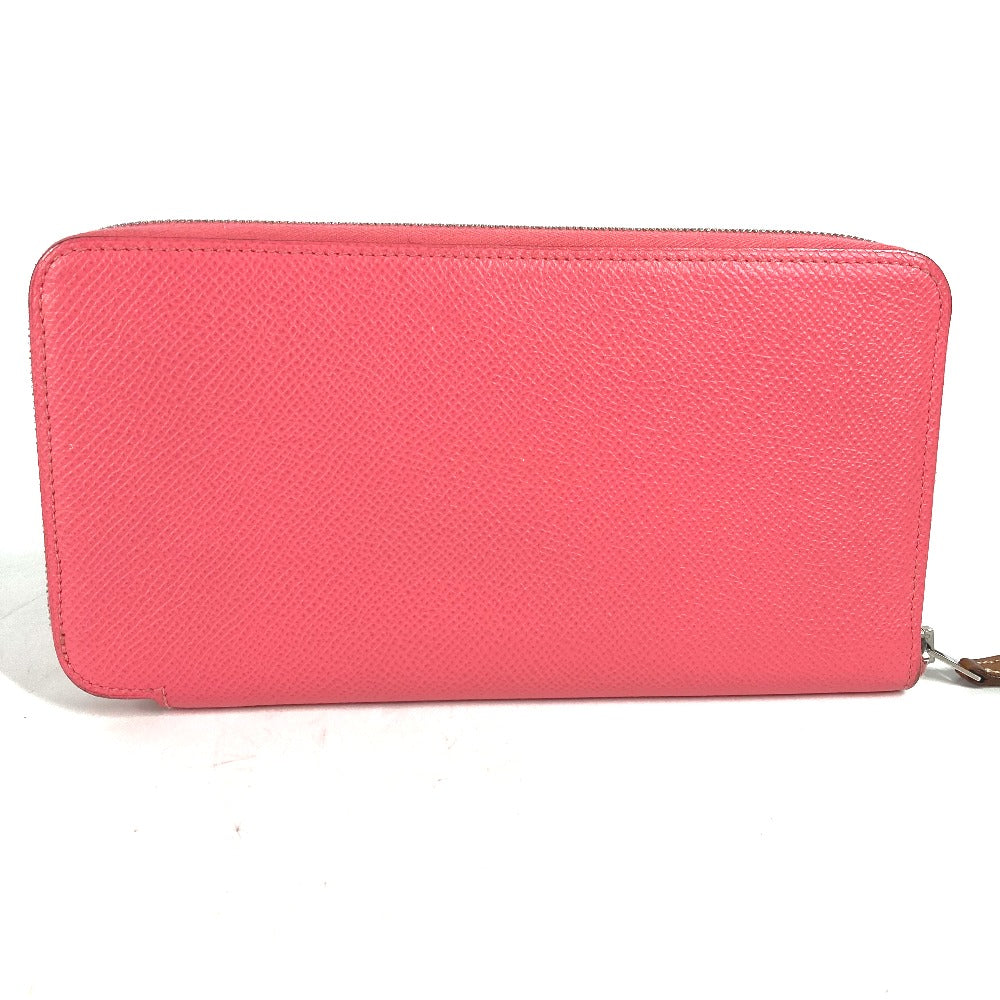 HERMES Long Wallet Purse Epsom pink Long wallet Azap long silk in Women Used