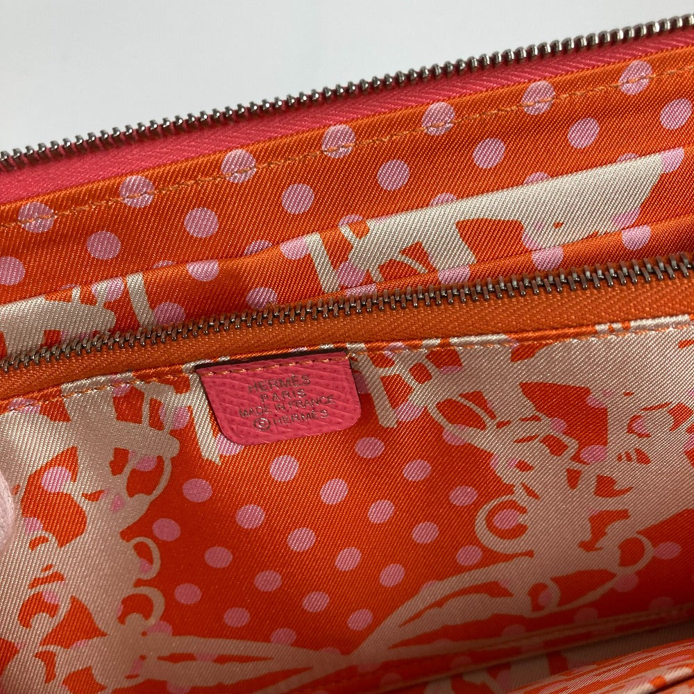 HERMES Long Wallet Purse Epsom pink Long wallet Azap long silk in Women Used