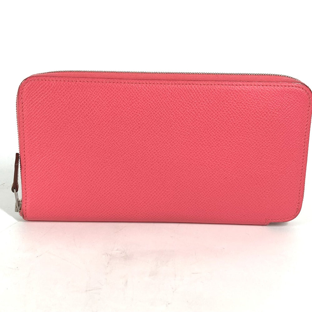 HERMES Long Wallet Purse Epsom pink Long wallet Azap long silk in Women Used
