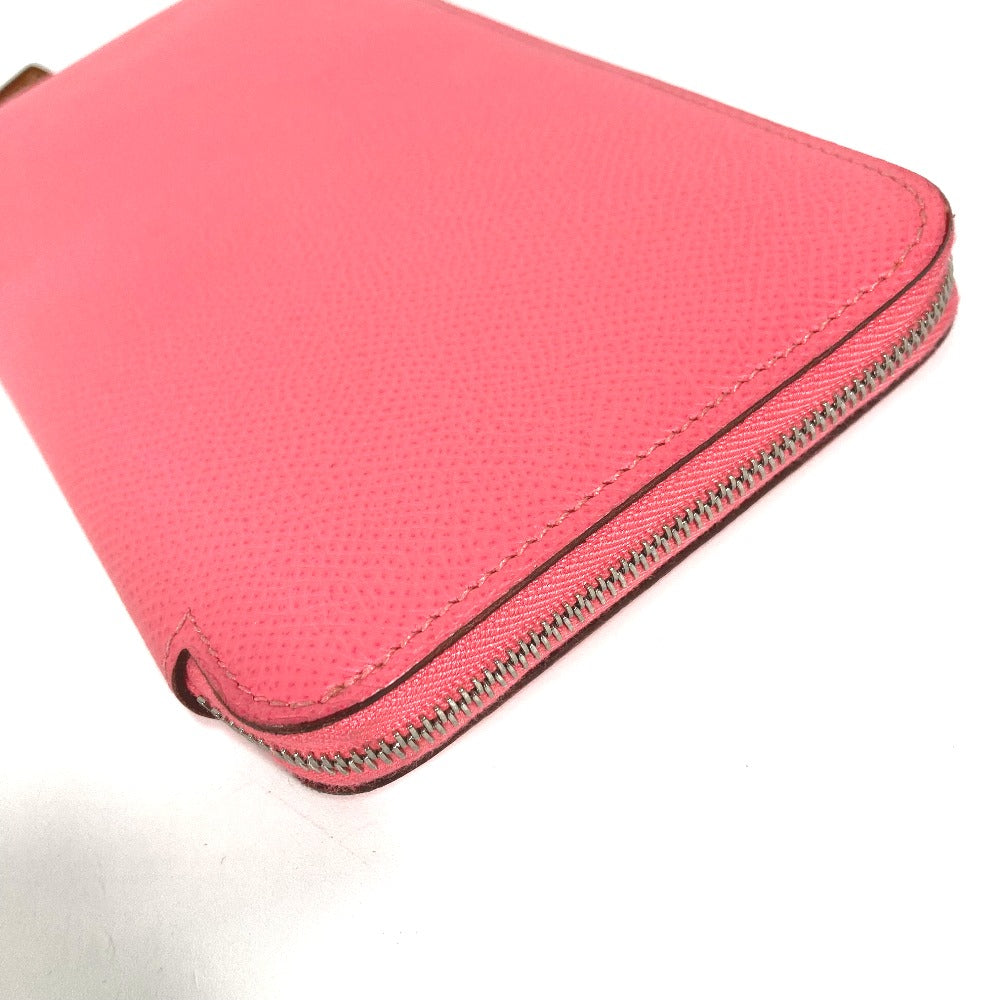 HERMES Long Wallet Purse Epsom pink Long wallet Azap long silk in Women Used