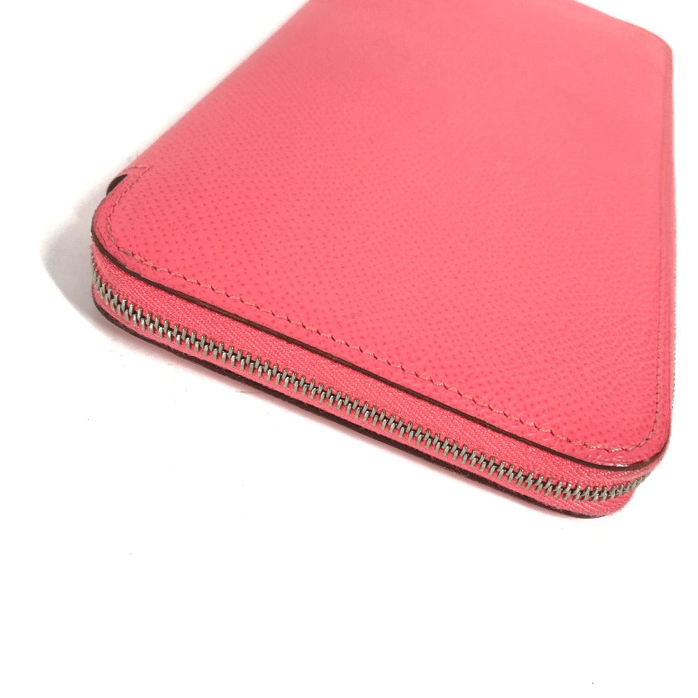 HERMES Long Wallet Purse Epsom pink Long wallet Azap long silk in Women Used