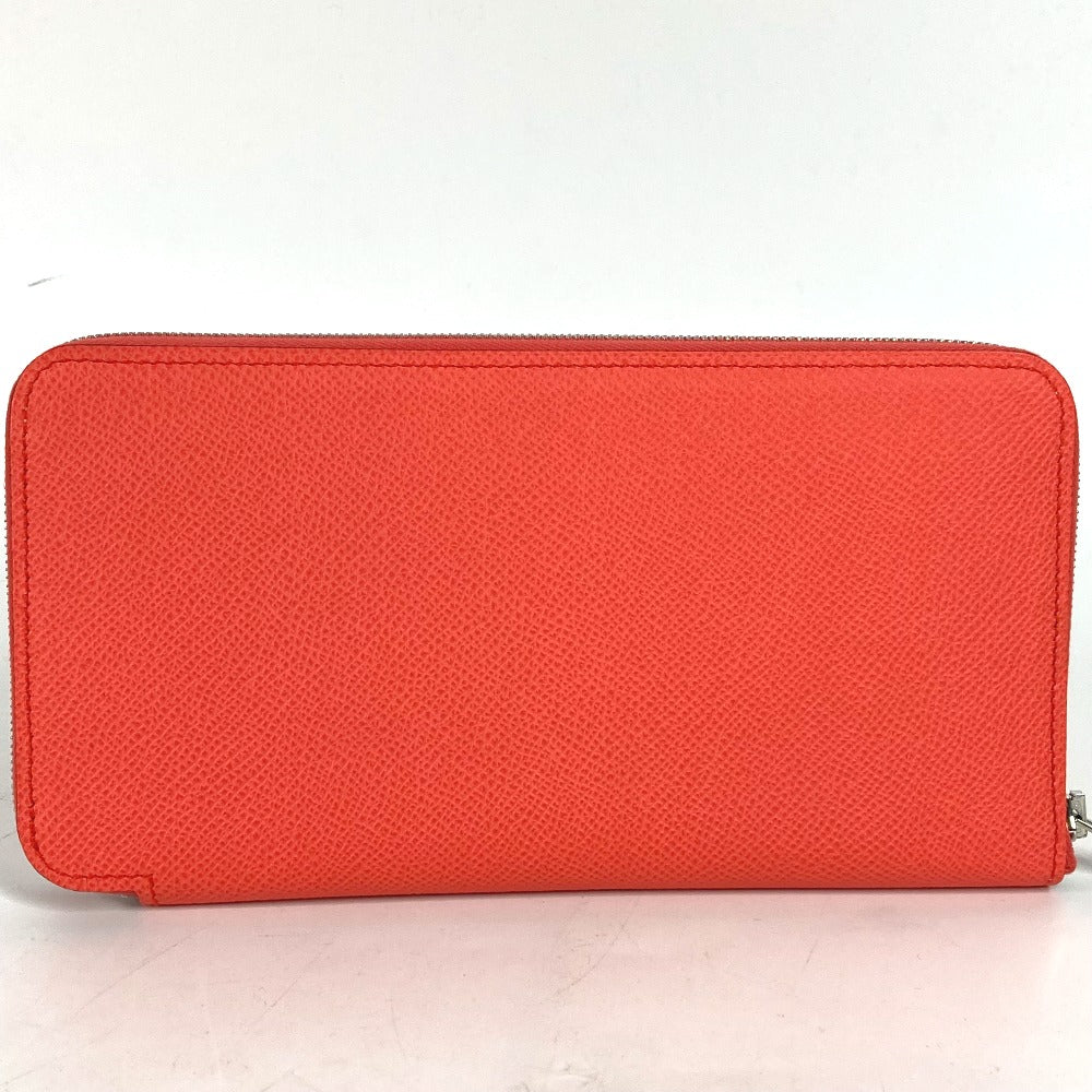 HERMES Long Wallet Purse Epsom pink Azap long silk in Women Used