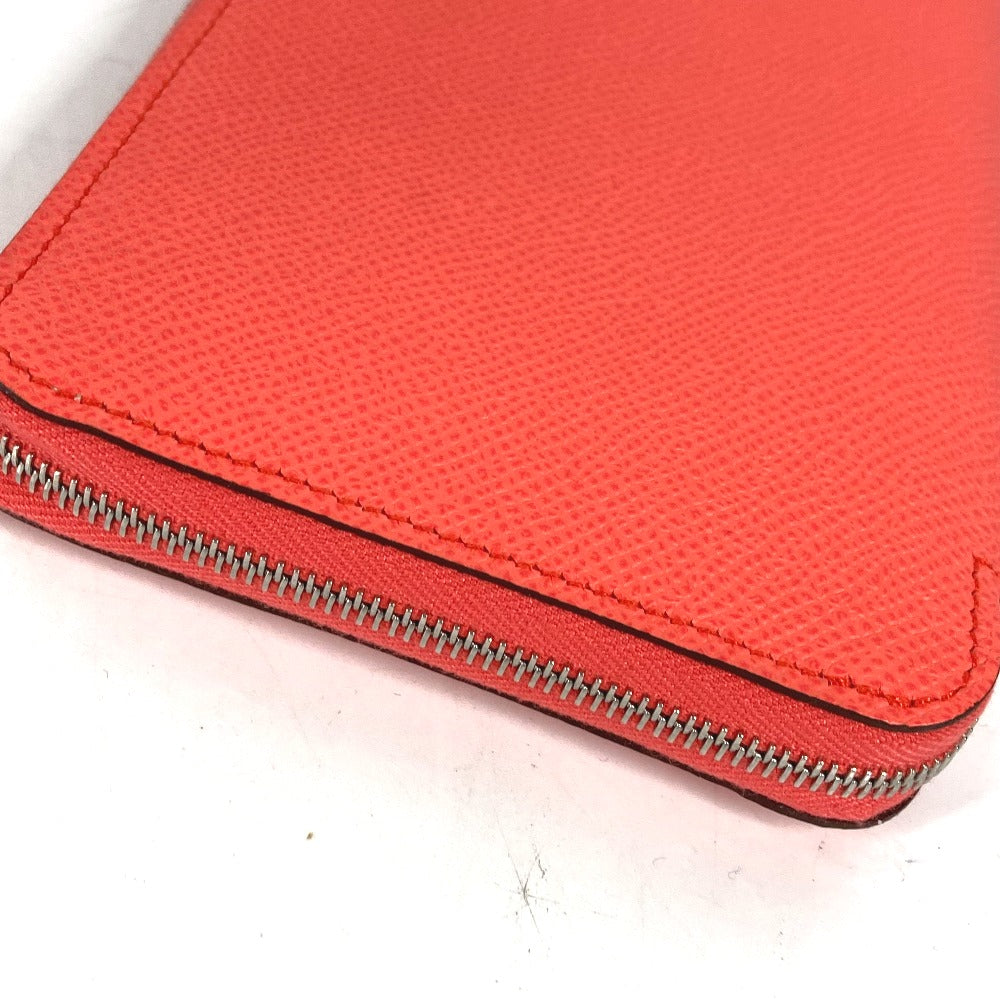 HERMES Long Wallet Purse Epsom pink Azap long silk in Women Used