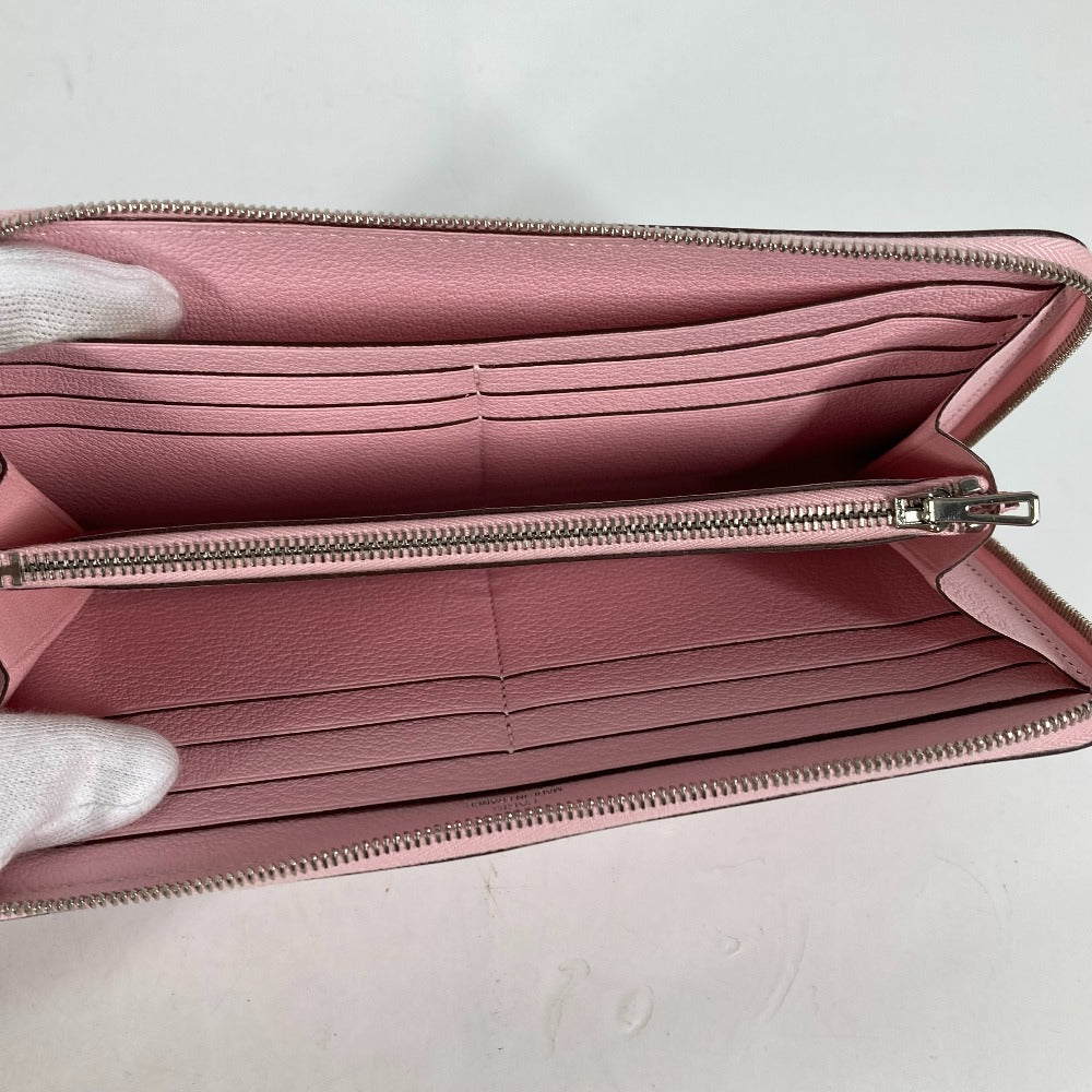 HERMES Long Wallet Purse Swift pink Long wallet Azap Long Women Used