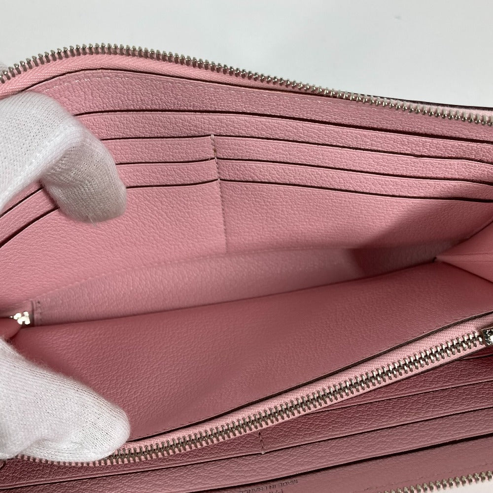 HERMES Long Wallet Purse Swift pink Long wallet Azap Long Women Used