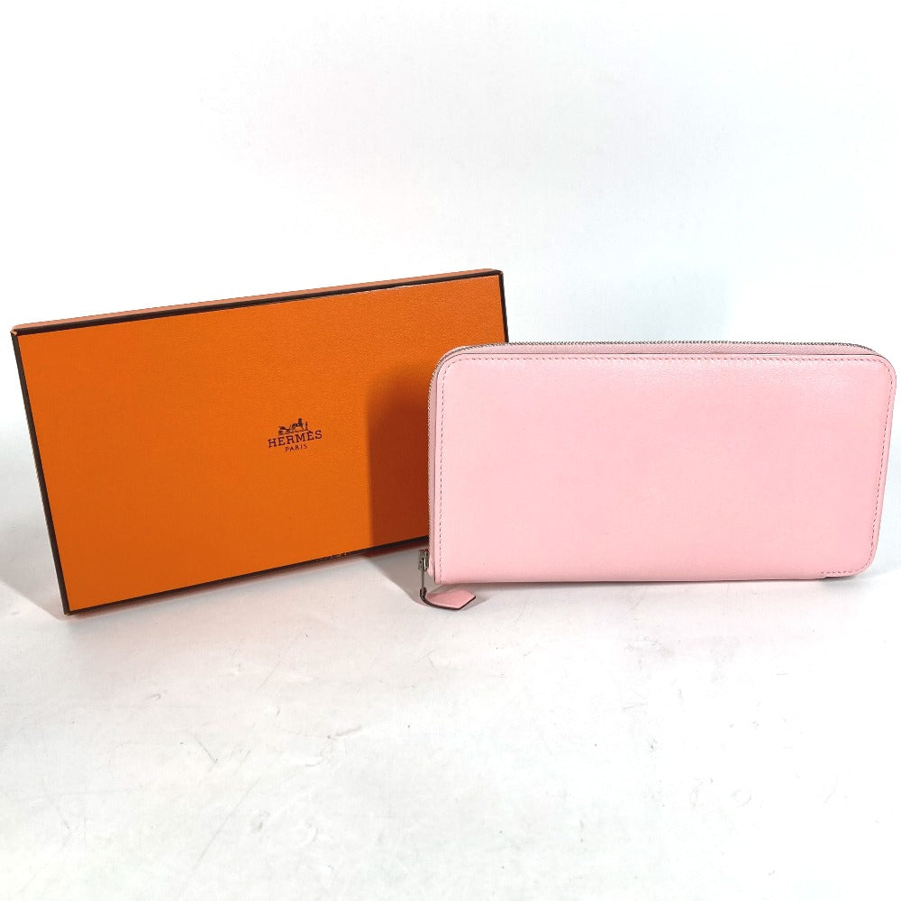 HERMES Long Wallet Purse Swift pink Long wallet Azap Long Women Used