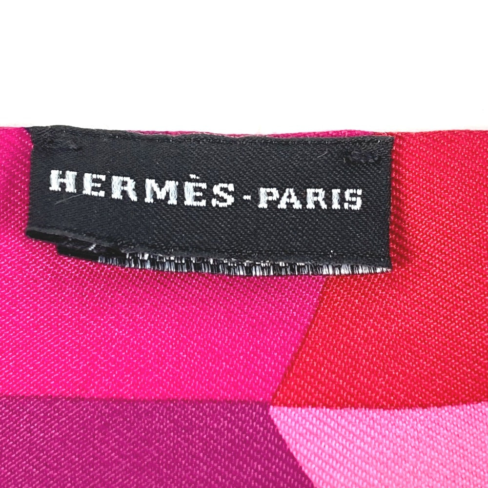 HERMES scarf silk pink Horse Cheval Horse Twilly Twilly Women Used