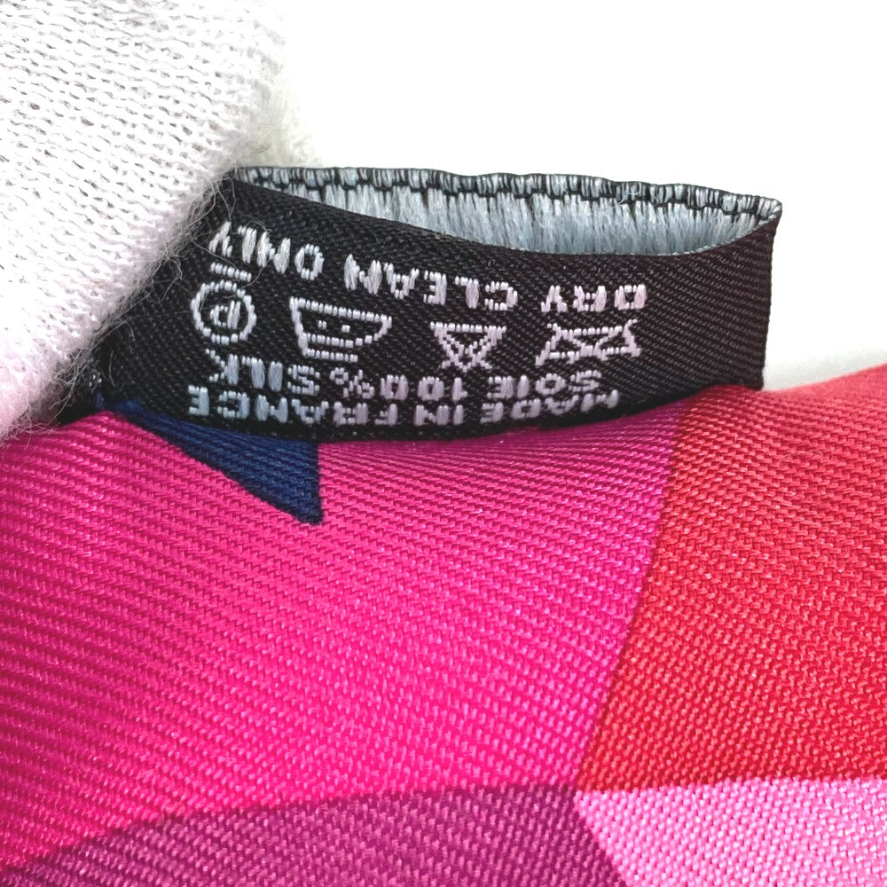 HERMES scarf silk pink Horse Cheval Horse Twilly Twilly Women Used