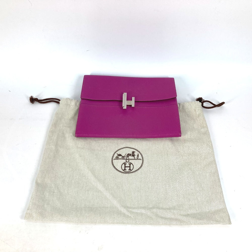 HERMES Clutch bag Shave pink flap cinematic Women Used