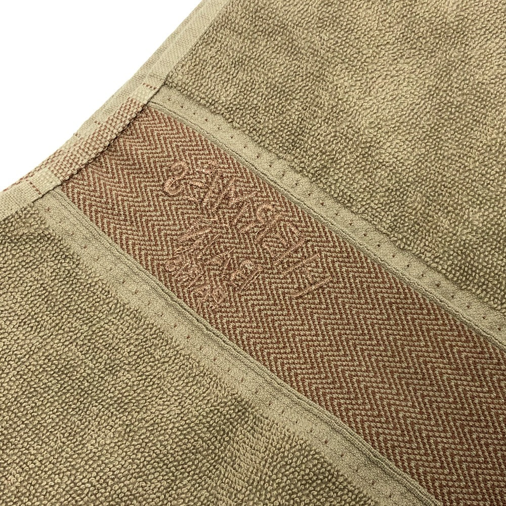 HERMES towel cotton gray fringe Yachting logo