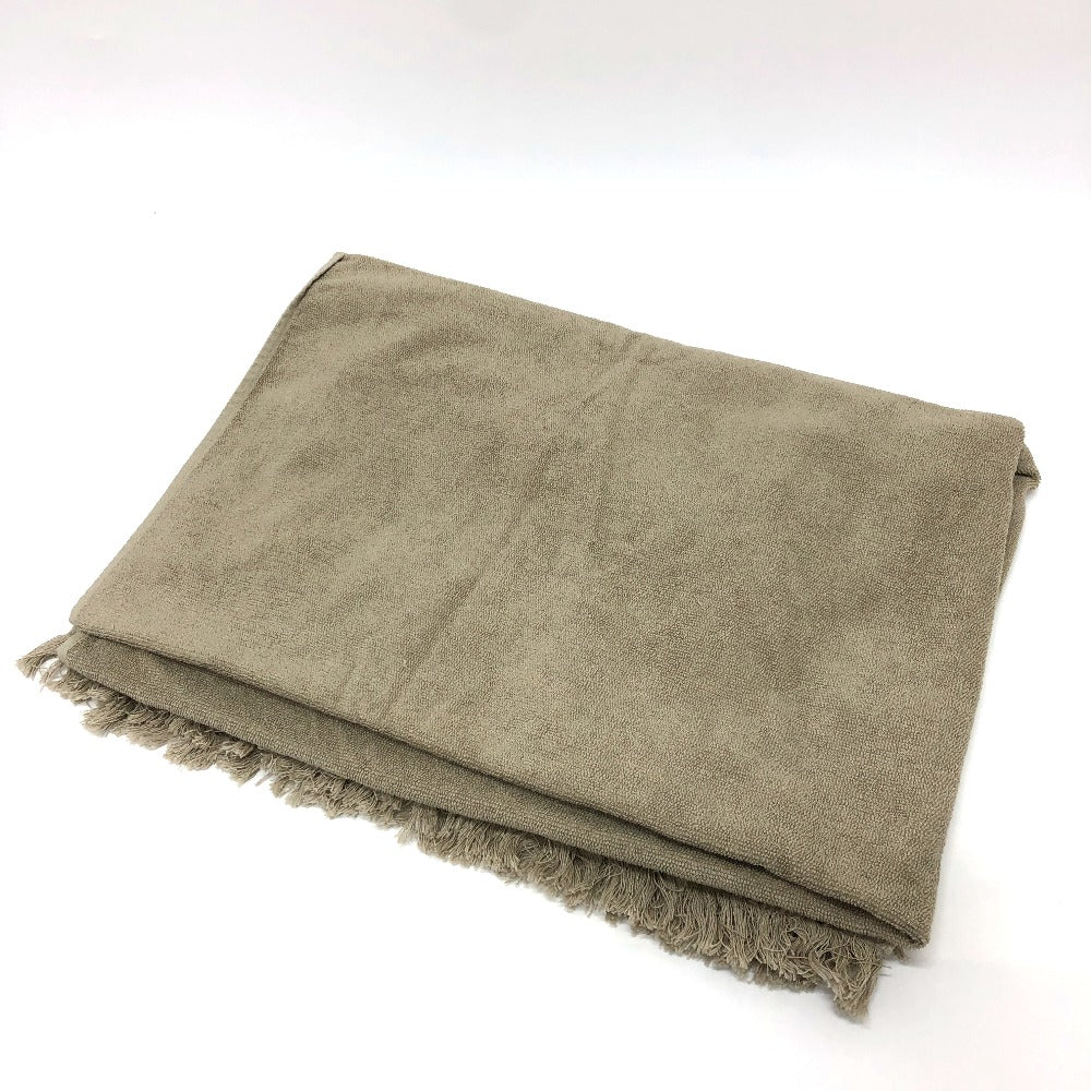 HERMES towel cotton gray fringe Yachting logo