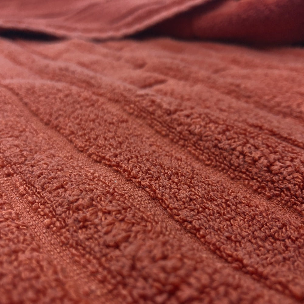 HERMES towel cotton Orange labyrinth