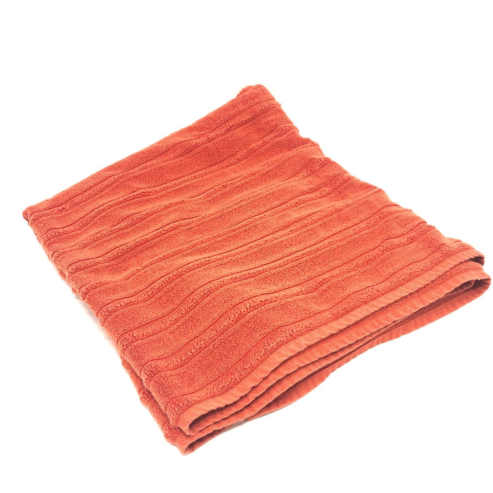 HERMES towel cotton Orange labyrinth