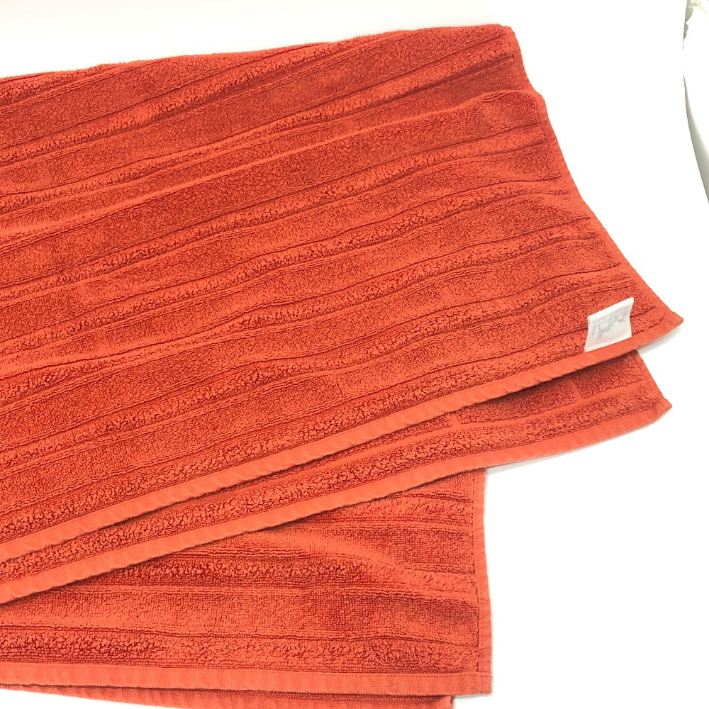 HERMES towel cotton Orange labyrinth