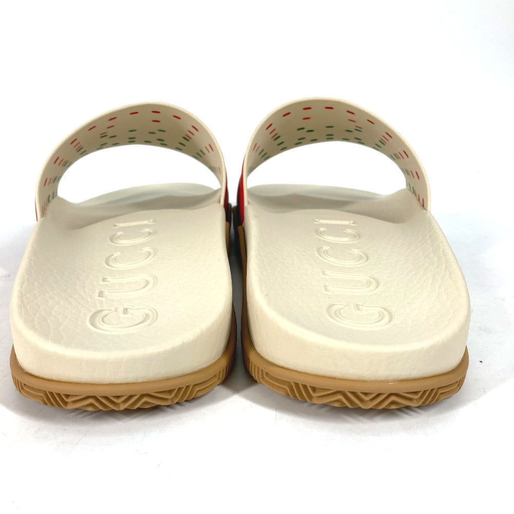 GUCCI Sandals 655265 rubber beige Sherry line GG mens 6 Used