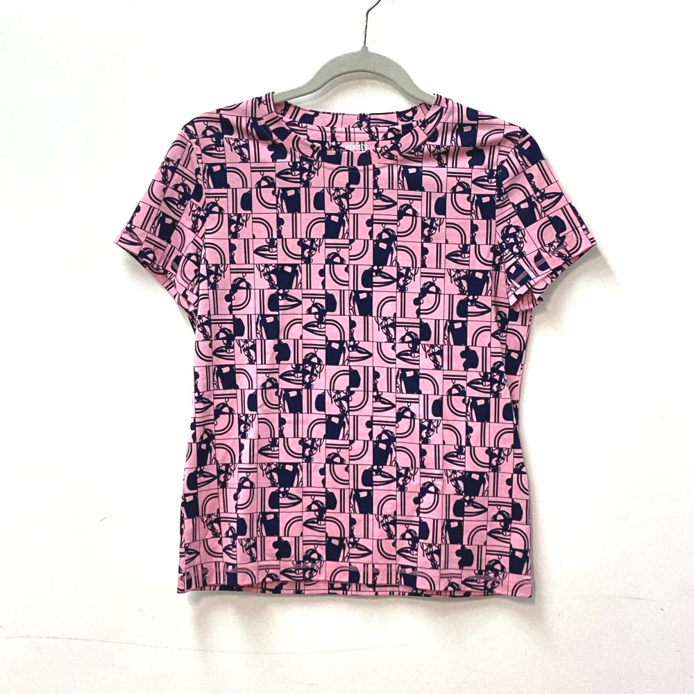 HERMES Short sleeve T-shirt cotton pink apparel short sleeves Brides de Gala en Desolde Women 36 Used