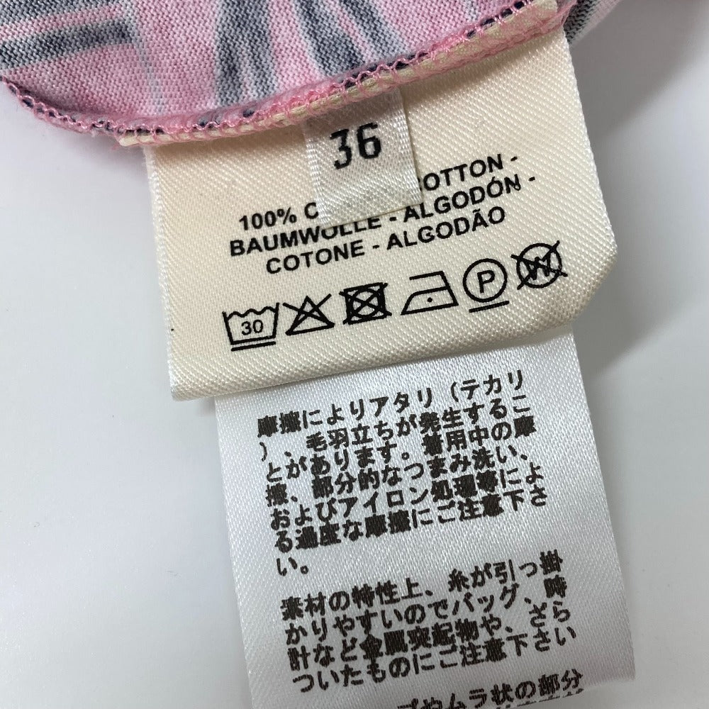 HERMES Short sleeve T-shirt cotton pink apparel short sleeves Brides de Gala en Desolde Women 36 Used