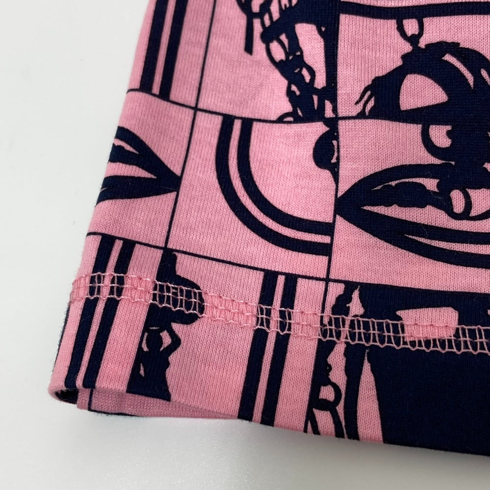 HERMES Short sleeve T-shirt cotton pink apparel short sleeves Brides de Gala en Desolde Women 36 Used