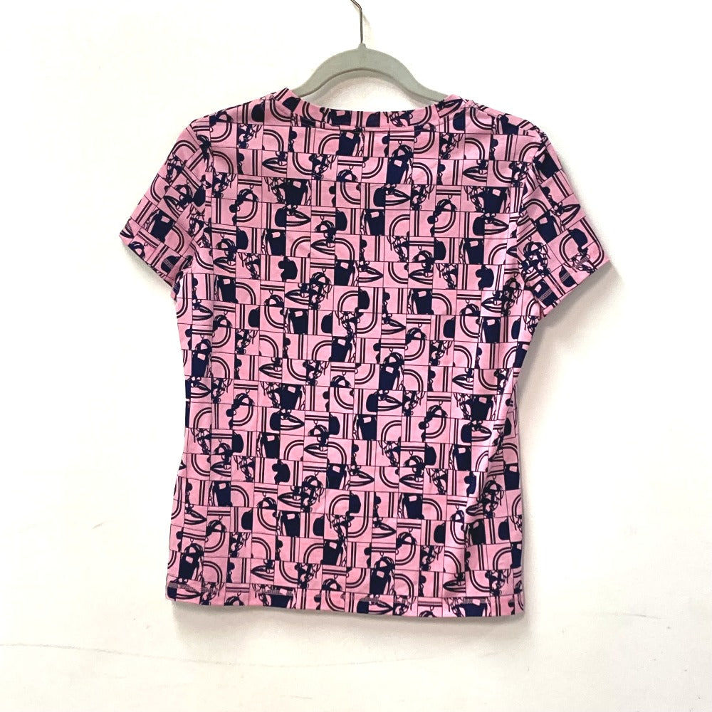 HERMES Short sleeve T-shirt cotton pink apparel short sleeves Brides de Gala en Desolde Women 36 Used