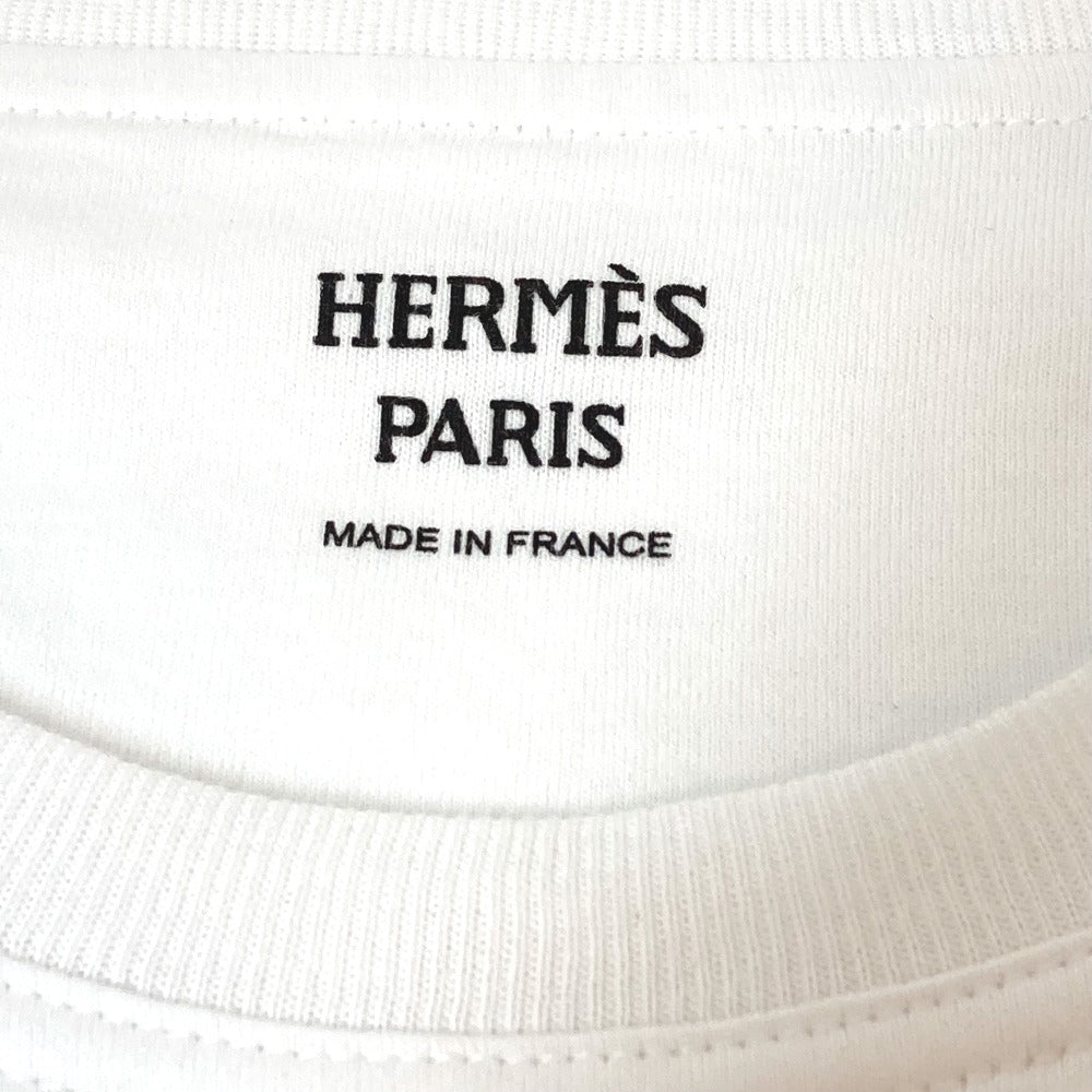 HERMES one piece cotton white apparel De Re Boucle Women 42 Used