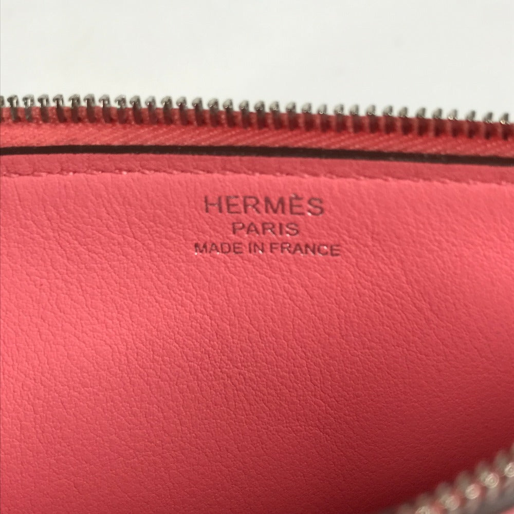 HERMES Pouch Evercolor pink Makeup pouch Zip Angor PM Women Used