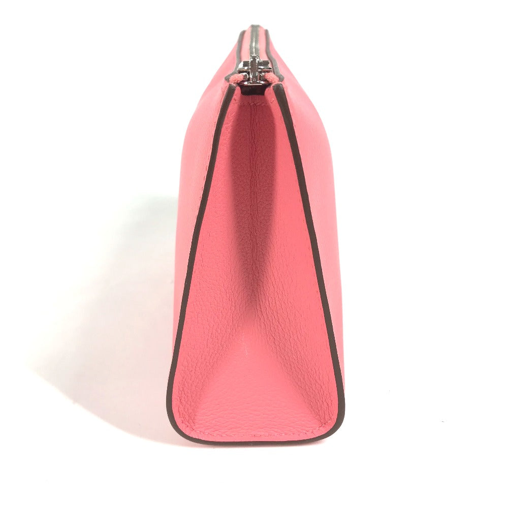 HERMES Pouch Evercolor pink Makeup pouch Zip Angor PM Women Used