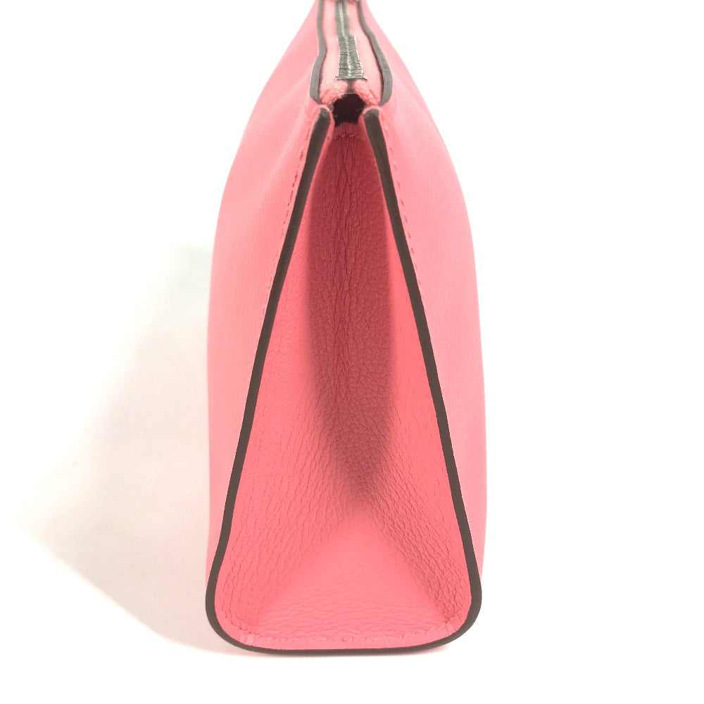 HERMES Pouch Evercolor pink Makeup pouch Zip Angor PM Women Used