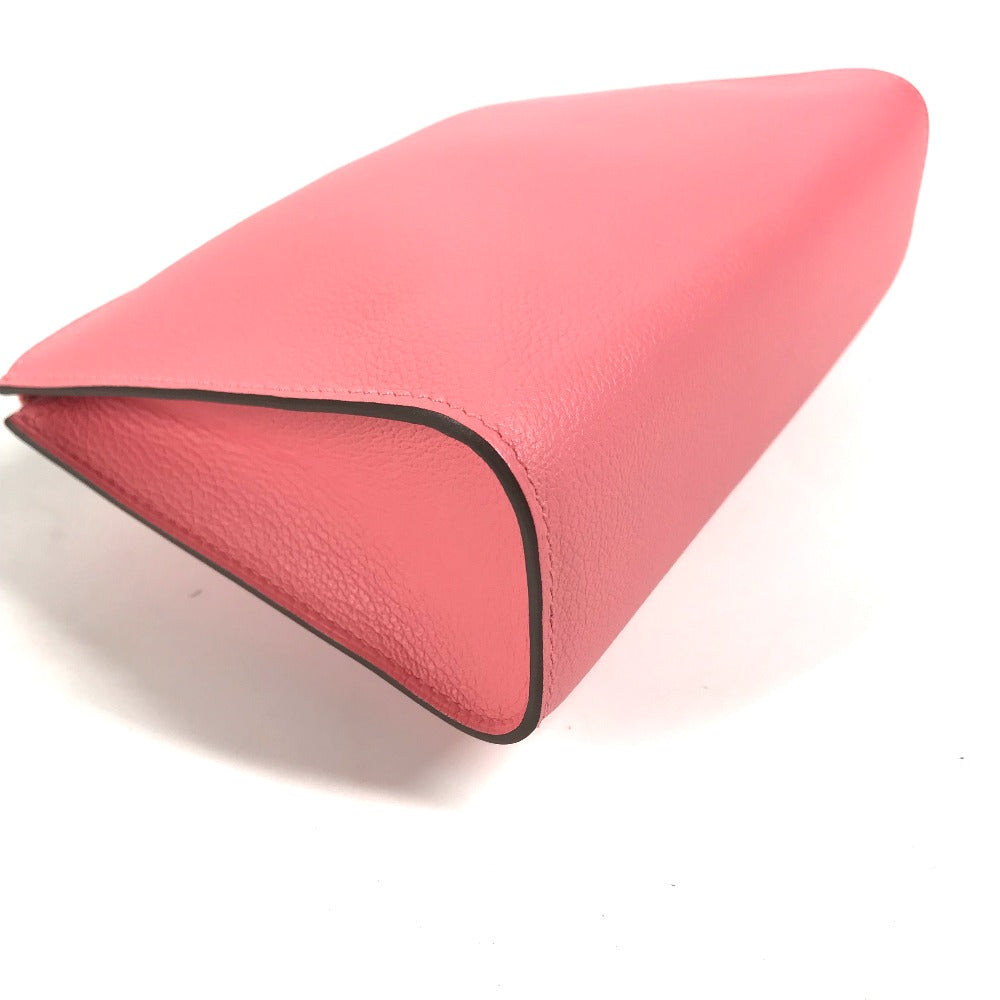 HERMES Pouch Evercolor pink Makeup pouch Zip Angor PM Women Used