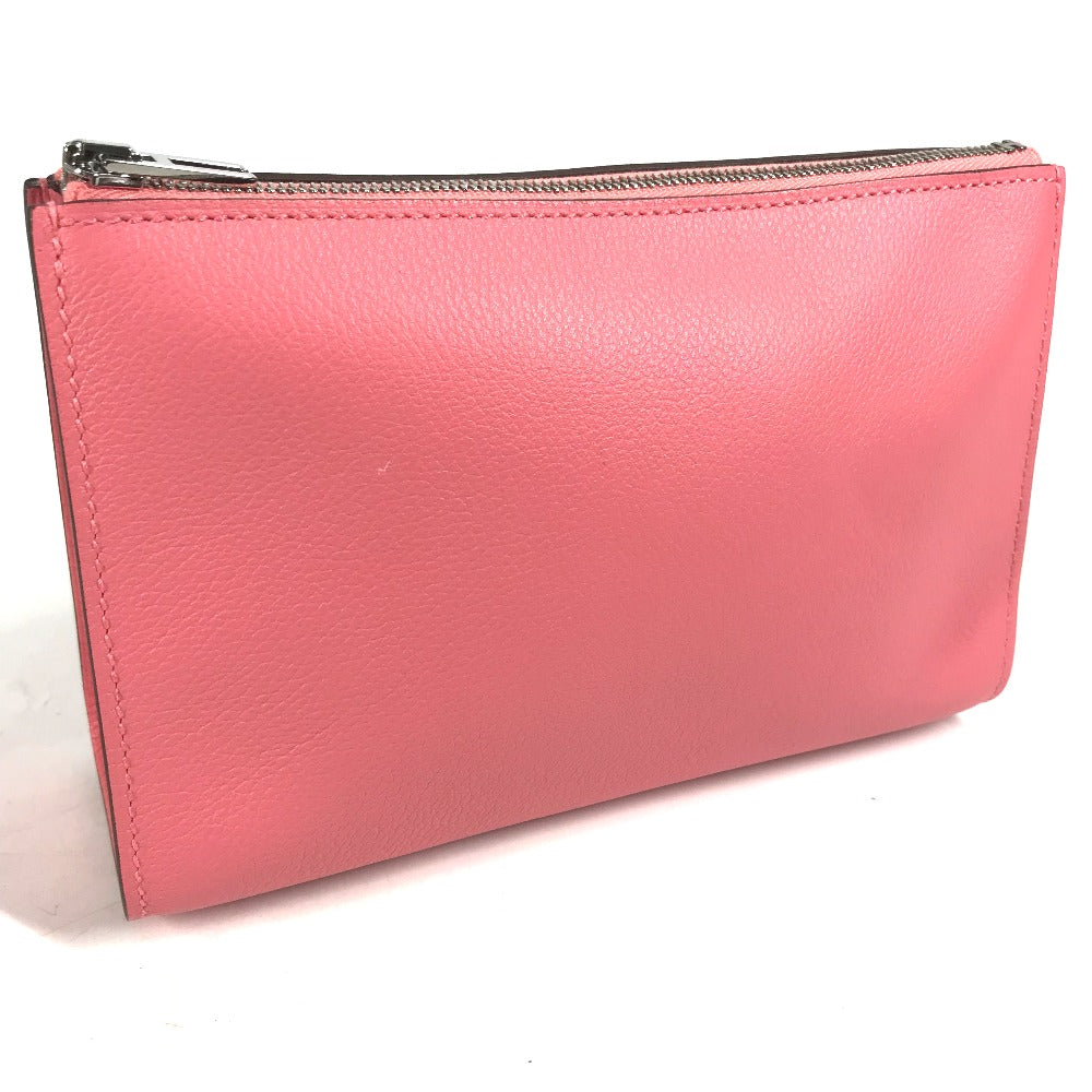 HERMES Pouch Evercolor pink Makeup pouch Zip Angor PM Women Used