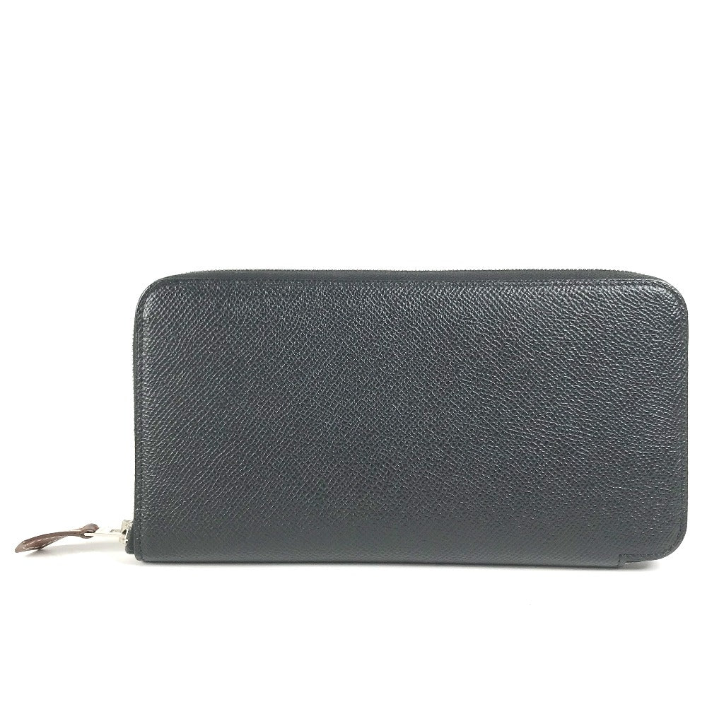 HERMES Long Wallet Purse Epsom black Long wallet Azap Long Silk Inn Women Used
