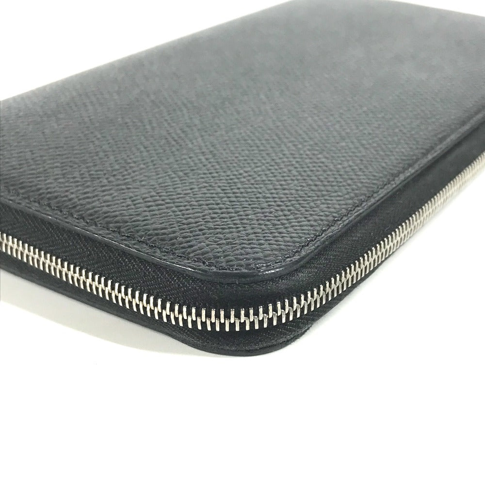 HERMES Long Wallet Purse Epsom black Long wallet Azap Long Silk Inn Women Used